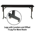 thumbnail image 5 of Correll SP 24x60 Contemporary Metal/Wood Folding Seminar Table in Black Granite, 5 of 5