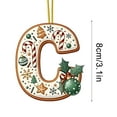 thumbnail image 1 of SDNall Christmas Tree Decorations, Christmas Tree Decoration 2D Acrylic Decoration Letter Pendant with 26 Letters Christmas Hanging Decoration Diy Crafts Christmas Home Decoration, 1 of 5
