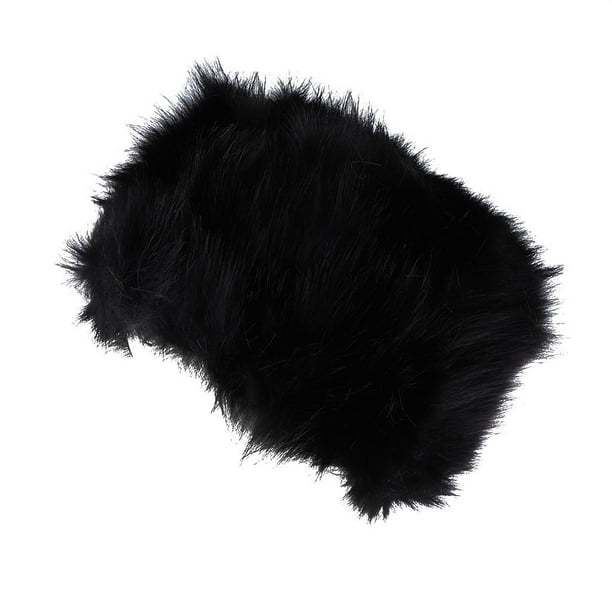 Gorra para exteriores de estilo Negro Zulema Sombrero de piel sintética de invierno