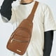 thumbnail image 5 of Bolso Bandolera de Hombro con Bordado de Diamantes de Moda, Mochila Impermeable de Gran Capacidad con Orificio para Datos, 5 of 6