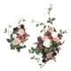 thumbnail image 3 of 2 piezas de flores de arco de boda, rosas artificiales, guirnalda de hojas verdes de granja E, 3 of 9