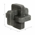 thumbnail image 4 of Marble Knot Sculpture for Living Room Decor - Tabletop Ornament for Coffee Table or Bedroom Decor - Decorative Home Accent for Bathroom, Office, Shelf, or Entryway Display - 5", Black, 4 of 12