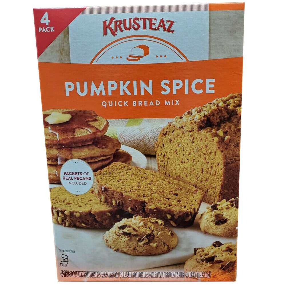 Krusteaz PumpKin Spice Quick Bread Mix 4 ct - Walmart.com ...