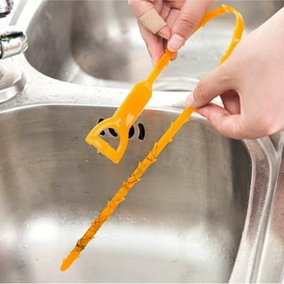 HFLYJPYW 3 Pack 25 Inch Hair Snake Hair Drain Clog Remover Cleaning Tool  Drain Opener sink snake Drain Auger Hair Remover Tool For Sewer, Toilet