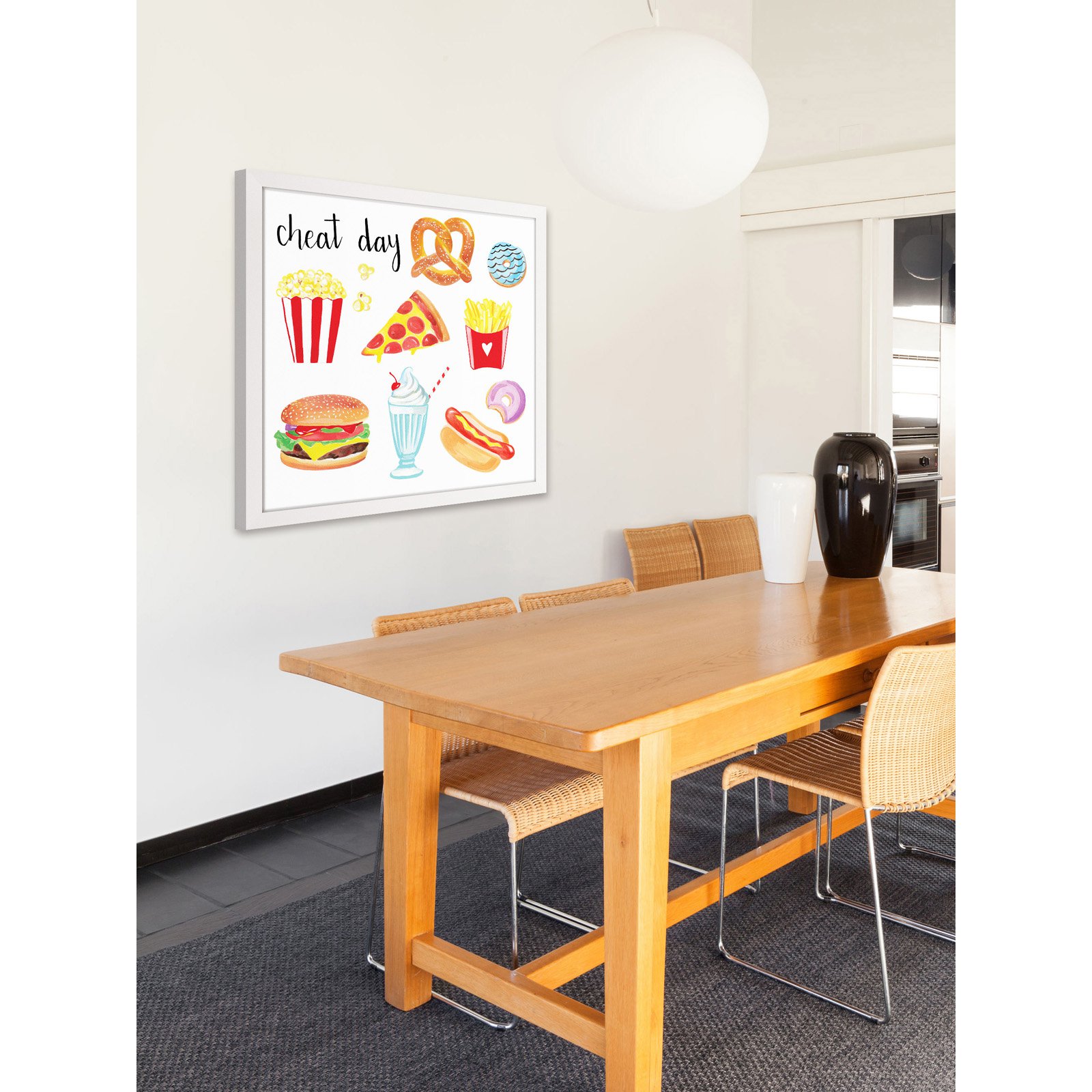 Marmont Hill "Cheat Day" by Molly Rosner Framed Painting Print