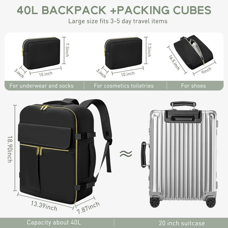 CshidWorld Travel Backpack for Men Women, Airplane Approved Carry - Main Image