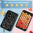 thumbnail image 3 of Ice Cube Tray with Lid and Bin - Round Ice Trays for Freezer with Lid - Ice Cube Trays for Freezer with Ice Container (0.8"-2PACK Black), 3 of 16