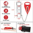 thumbnail image 5 of Portable Door Lock Home Security,Travel Door Locker Latch Traveling Extra Locks Lockdown, for Additional Safety and Privacy, for Hotel Home College Apartment (Red), 5 of 7
