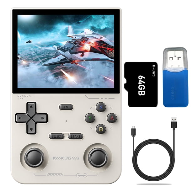 Mando Juegos K36 40+ Emuladores Pantalla IPS 3 5 Pulgadas Batería 3500 MAh