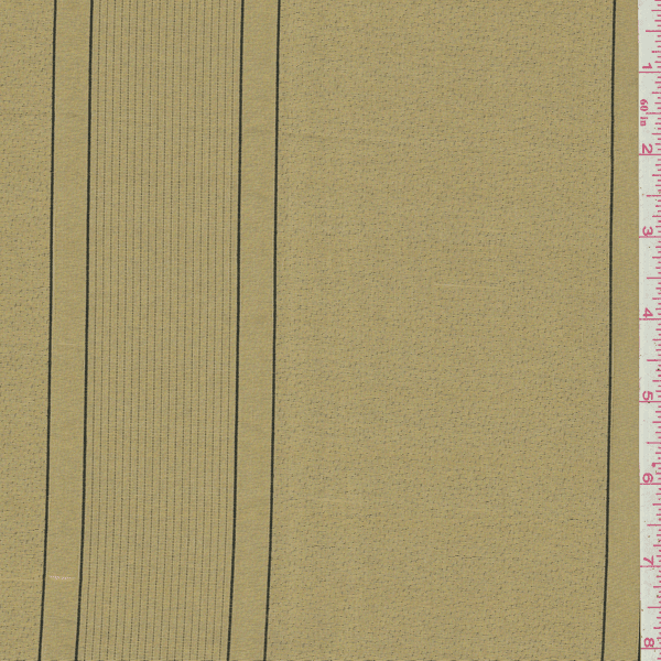 Metallic Gold Stripe Silk Drapery Fabric By The Yard Metallic Gold Stripe Silk Drapery