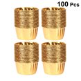 thumbnail image 6 of Dytern Party 100PCS Colored Hemming Cupcakes Cups Heat-resistant Cake Baking Cups Disposable Coated Paper Muffin Cups Gold Double-sided Aluminized Baking Cup Party Supplies for Baking Use, 6 of 10