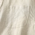 thumbnail image 6 of vigerkar Women's Button Down Shirts Long Sleeve Cotton Summer Beach Wear for Women with Pocket (Beige, L), 6 of 6