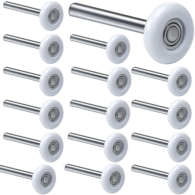 Lot de 12 Rouleaux de Porte de Garage de 2 Pouces, Rouleau de Porte de Garage en Nylon à Roulement 6200ZZ, pour Portes de Garage Résidentielles et Commerciales