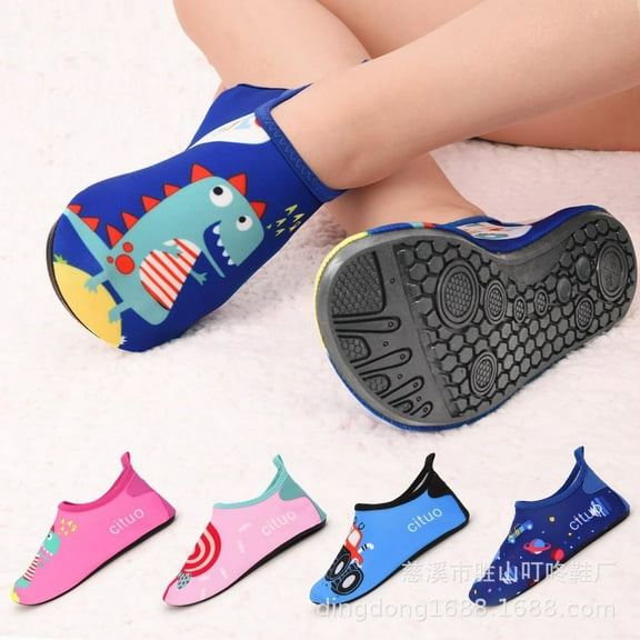 Kids Boys Girls Swim Water Shoes, Toddler Kids Swim Water Shoes Non-Slip Quick Dry Beach Shoes,Barefoot Sports Shoes Aqua Socks for Beach Outdoor Sports
