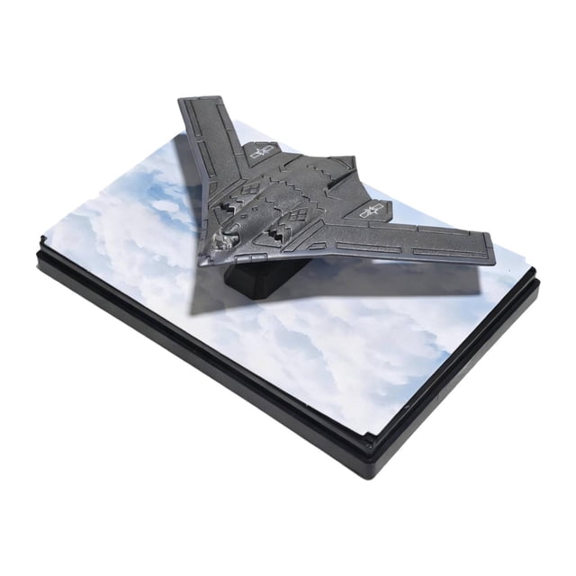 Maqueta de avión de aleación fundida a presión a escala 1:64, coleccionable para adultos, con detalles realistas. Gris