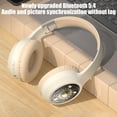 thumbnail image 5 of Bluetooth Headphones under $5! Xqxayjr Bluetooth 5.4 Headphones Wireless, Foldable Over Ear Headset with Noise Cancellation, Long Battery Lightweight for Gaming Sports, 5 of 9