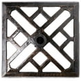 thumbnail image 2 of Gardenised QI003816 17.25 x 13 in. Square Cast Iron Umbrella Base Stand, Bronze, 2 of 14