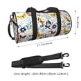 thumbnail image 5 of Sigee Flowers Butterfly Printed Multi-compartment Sports Gym Bag for Men and Women Large Capacity Travel Bag, Overnight Bag, 5 of 8
