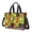 Halloween Ghost Check Green Pattern, variant on Halloween Duck Pumpkin White Pattern Canvas Messenger Tote Bag, Teacher Tote with Multi Pockets & Removable Strap, Magnetic Closure Gifts for Birthday Christmas Thanksgiving