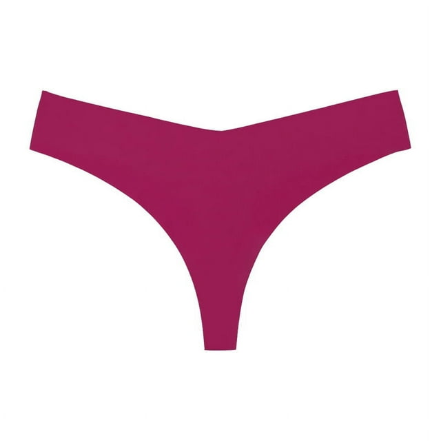 Xiao Hua Ropa interior sin costuras para mujer, bragas sexys de encaje estilo hipster, tanga, bragas, 3 piezas (magenta, L)