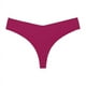 thumbnail image 1 of Zhuge Ropa interior sin costuras para mujer, bragas sexys de encaje estilo hipster, tanga, bragas, ropa interior para mujer, 3 piezas (magenta, L), 1 of 2