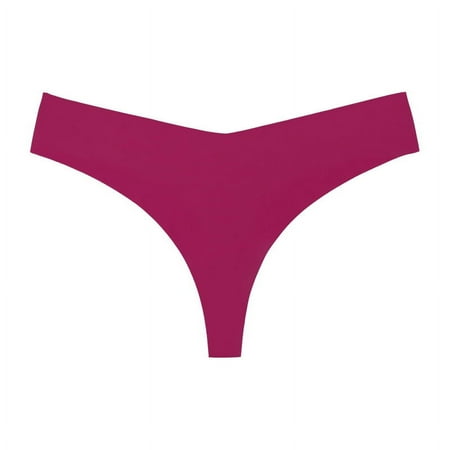 ERDOUY Womens Seamless Underwears Panties Sexy Lace Hipster Bikini Thong Briefs Panty Underwear for Women 3pcs(Magenta L)