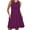 Violet, variant on Chiclily Summer Dresses for Women Casual Beach Sleeveless Pleated Front Tank Dress with Pockets, Black L