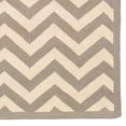 thumbnail image 3 of Hawthorne Collection 5' x 7' Hand Hooked Chevron Wool Rug in Gray, 3 of 6
