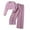 Purple-2, variant on Toddler Girl Outfits Girls 2 Piece Set Long Sleeve Crop Ribbed Tops Sweatshirt Flared Pants Jogger Pants Toddler Girls Clothes Purple 11 Years-12 Years