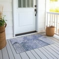 thumbnail image 6 of Addison Rugs Chantille Indoor/Outdoor Transitional Floral Blue Washable Rectangle Rug, 1'8" x 2'6", 6 of 6