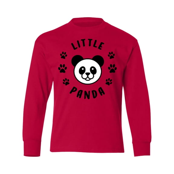 Inktastic Little Panda Long Sleeve Youth T-Shirt