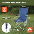 thumbnail image 5 of Ozark Trail Hard Arm Camping Chair with Durable Polyester Seat and Steel Frame, Portable with Cup Holder, 5 of 13
