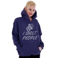 thumbnail image 4 of I Shoot People Camera Photography Pun Hoodie Sweatshirt Women Men Brisco Brands M, 4 of 6