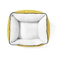 thumbnail image 4 of Gap Painted Dot Cuddler Pet Bed, Recycled Polyester Cover with Sherpa inner, Small 20"x18", Yellow, 4 of 9