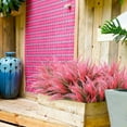 thumbnail image 4 of Artificial Ferns for Outdoors Fake Boston Fern Greenery Plants UV Resistant No Fade Faux Plastic Plants Shrubs for Garden Front Porch Window Box Outdoor Decoration (Pink), 4 of 5