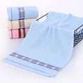 thumbnail image 1 of Nvzi Toallas de baño de 2 piezas, 13,39 x 29,13 pulgadas, perfectas para la ducha diaria, 100 gramos de toallas de Sug, ligeras y de secado rápido (azul), 1 of 5