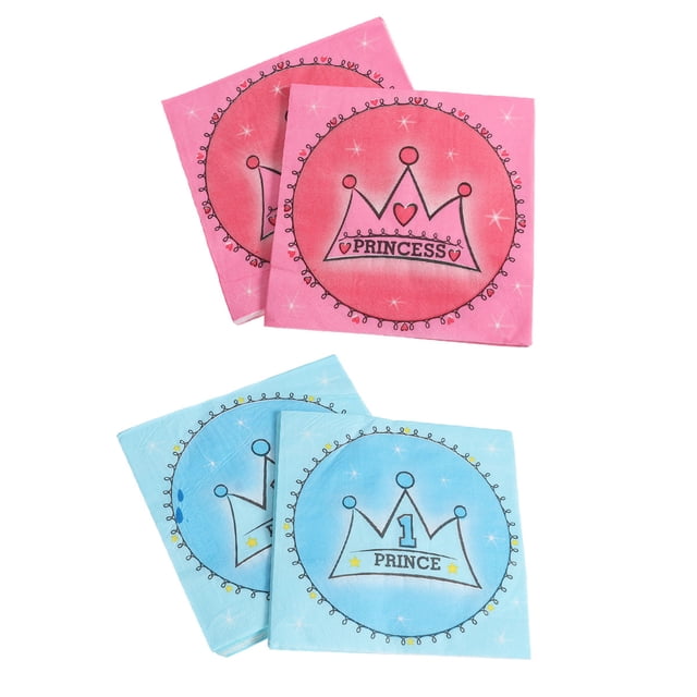 FENGGUIQU 20Ud Servilletas Con De Azul Para Cumpleaños Y Baby Shower Delicadas