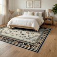 thumbnail image 3 of ODIKA Cow Spotted Print Aztec Border Cowboy Motif Fabric Cattle Skin for Queen Size Bedroom, Under Bed, Master , Foldable Easy Care, 3 of 7