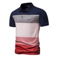 thumbnail image 3 of Cathalem Mens Knit Polo Shirts Comfortable Fit Collared Shirt,Red XXL, 3 of 4