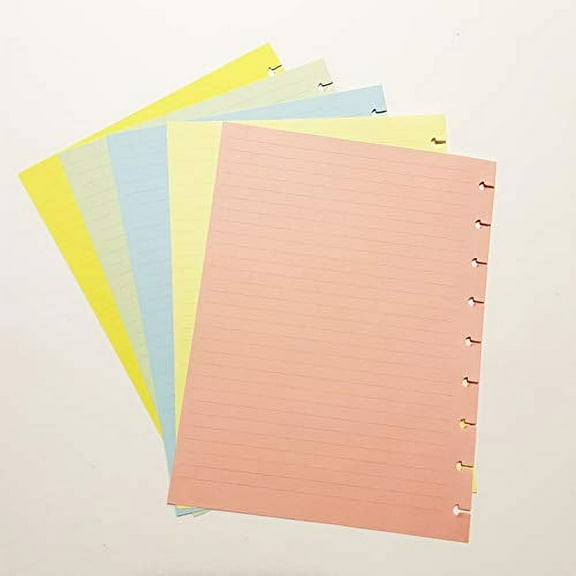 Bohoplanners ColorClasic Notes Happy Planner Notes Refills, 7" x 9.25", Assorted Colors, 50 Pages
