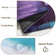 thumbnail image 6 of 2.7'x5' Area Rugs, Turquoise Purple Indoor Outdoor Area Rug for Living Room Bedroom, Geometric Modern Oil Painting Abstract Washable Bathroom Rugs Kitchen Floor Carpet Mats Home Decor Aesthetic, 6 of 8