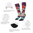 thumbnail image 3 of Logiee Dead Day Party Print Gift Stocking Stuffers,Adult Stockings,Novelty Socks,Funny Socks Birthday Running Walking Sleeping, 3 of 6