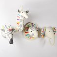 thumbnail image 1 of Felt Animal Head Toys Swan Giraffe Elephant Flamingo Head Wall Mount Bedroom Decor Felt Artwork Wall Dolls Photo Props heqiyong LED, 1 of 2