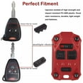 thumbnail image 2 of Red Fit For JK Accessories Car Key Fob Case Cover for Jeep Wrangler JK 2007-2018, 2 of 9