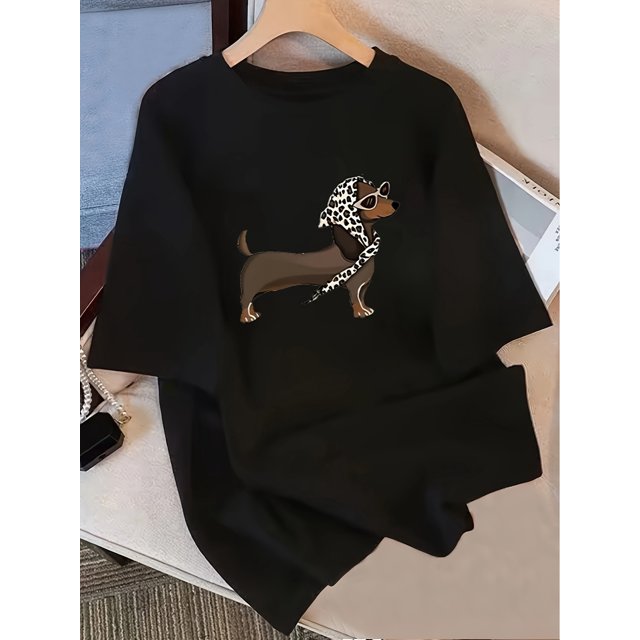 Pure Cotton T-shirt for women short-sleeved niche design and design print 2025 summer new loose half-sleeved slim top for women