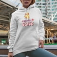 thumbnail image 2 of Distressed One Cute Chick - Retro Chicken Art Merch Gift, White Hooded Sweatshirt or Hoodie, 3XL, 2 of 5