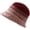 Wine Red, variant on CoCopeaunts Bucket Hats for Women Autumn Winter Hat Temperament Elegant Round Top Pot Hat Two-Color Gradient Fisherman Hat