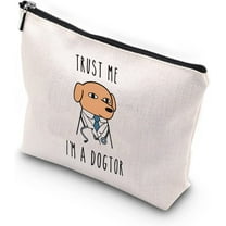 Dog Doctor Vet Tech Gift Trust Me I’m A Dogtor Novelty Zipper Pouch Makeup Bag Veterinarian Gifts