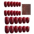 thumbnail image 6 of Happydeer 24Pcs Fake Nails Bright Color Mixed Size Ultra-Thin Harmless DIY Manicure Full Cover Press on Nail-Tips with Glue Set, 6 of 9