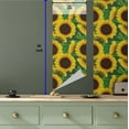 thumbnail image 5 of Ambesonne Floral Peel & Stick Wallpaper for Home, Autumn Sunflowers Leaves, 13"x36", Earth Yellow and Fern Green, 5 of 5